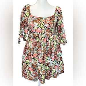 Forever 21 Floral Dress with Pastel Hues